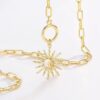 18K Gold Plated Paperclip Chain Necklace